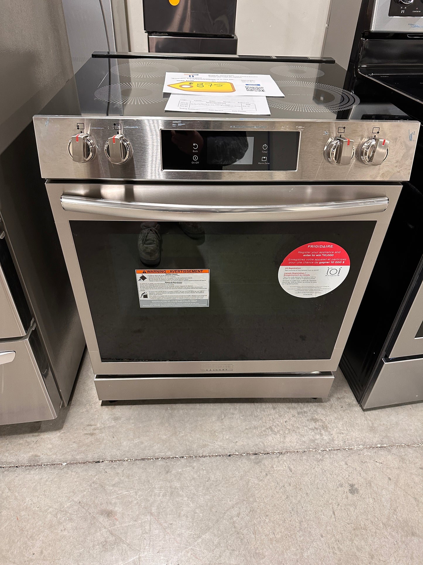 GREAT FRIGIDAIRE GALLERY TOTAL CONVECTION RANGE MODEL:GCFE3060BF RAG11862