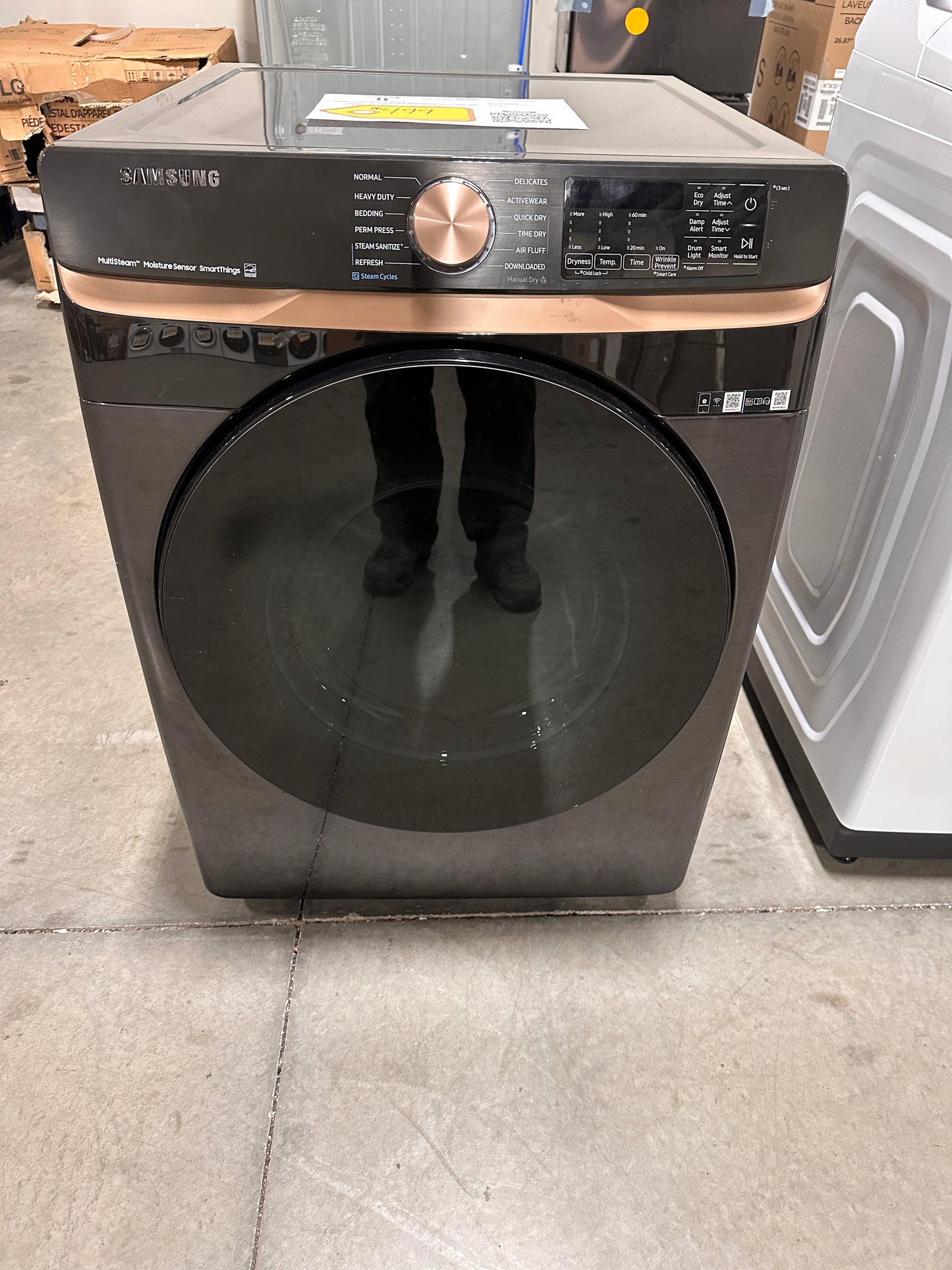 DISCOUNTED NEW SAMSUNG STACKABLE GAS DRYER MODEL: DVG50BG8300V DRY12230