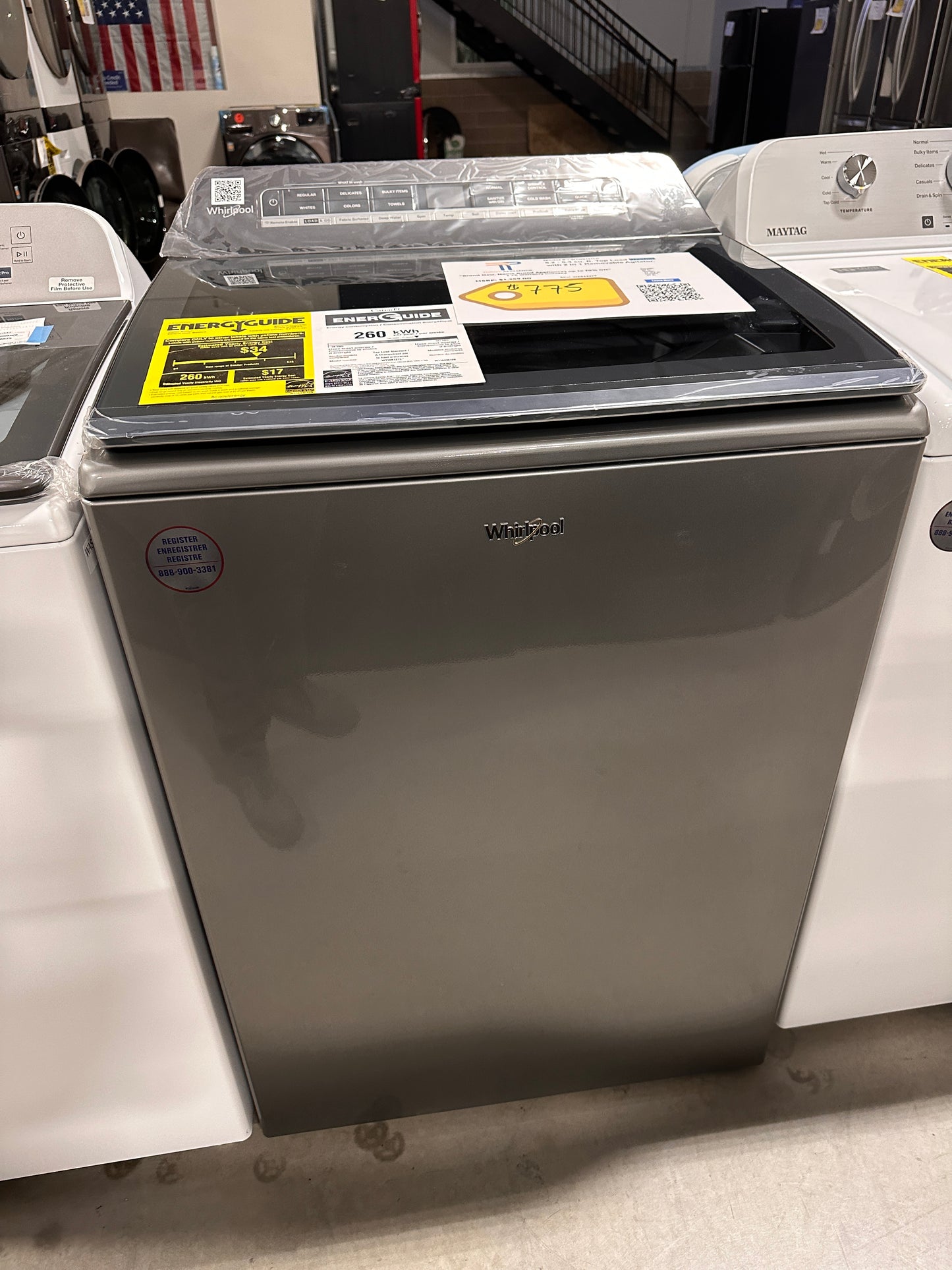 2 in 1 REMOVABLE AGITATOR WHIRLPOOL TOP LOAD WASHER MODEL: WTW8127LC WAS13279