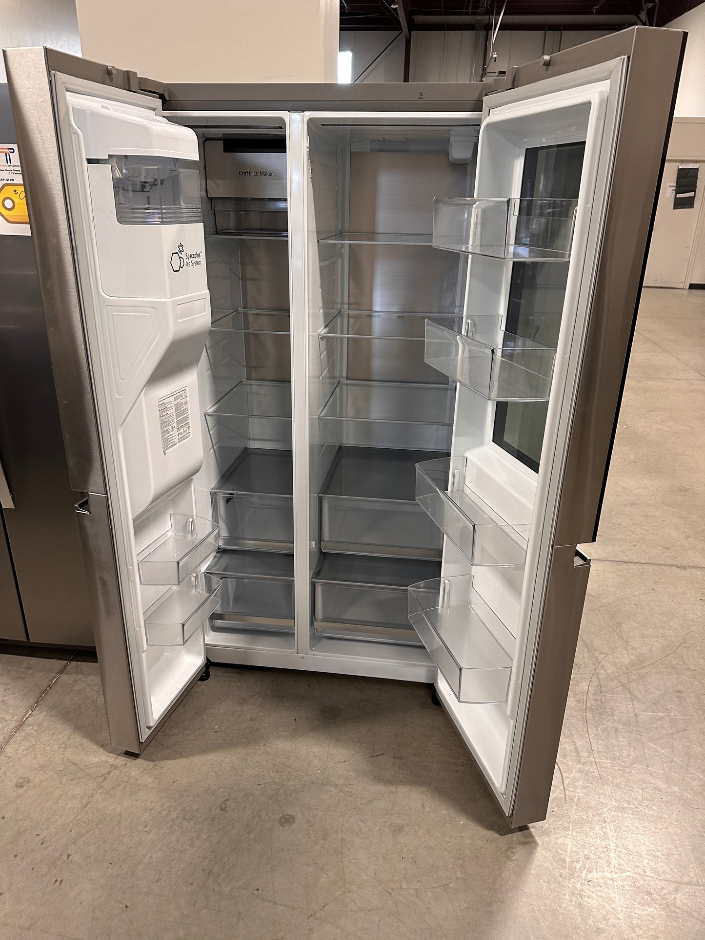 CRAFT ICE MAKING LG SIDE BY SIDE REFRIGERATOR MODEL: LRSOS2706S REF13180