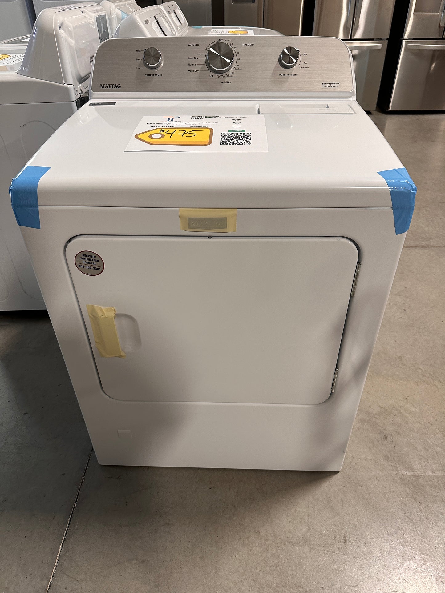 ON SALE GREAT NEW MAYTAG GAS DRYER MODEL: MGD4500MW DRY12585