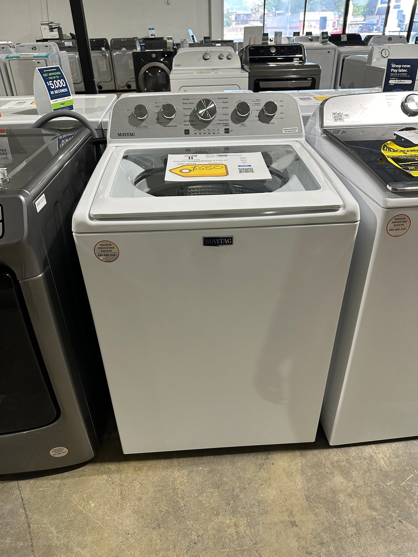 GREAT NEW MAYTAG TOP LOAD WASHER MODEL: MVW5435PW WAS12171S