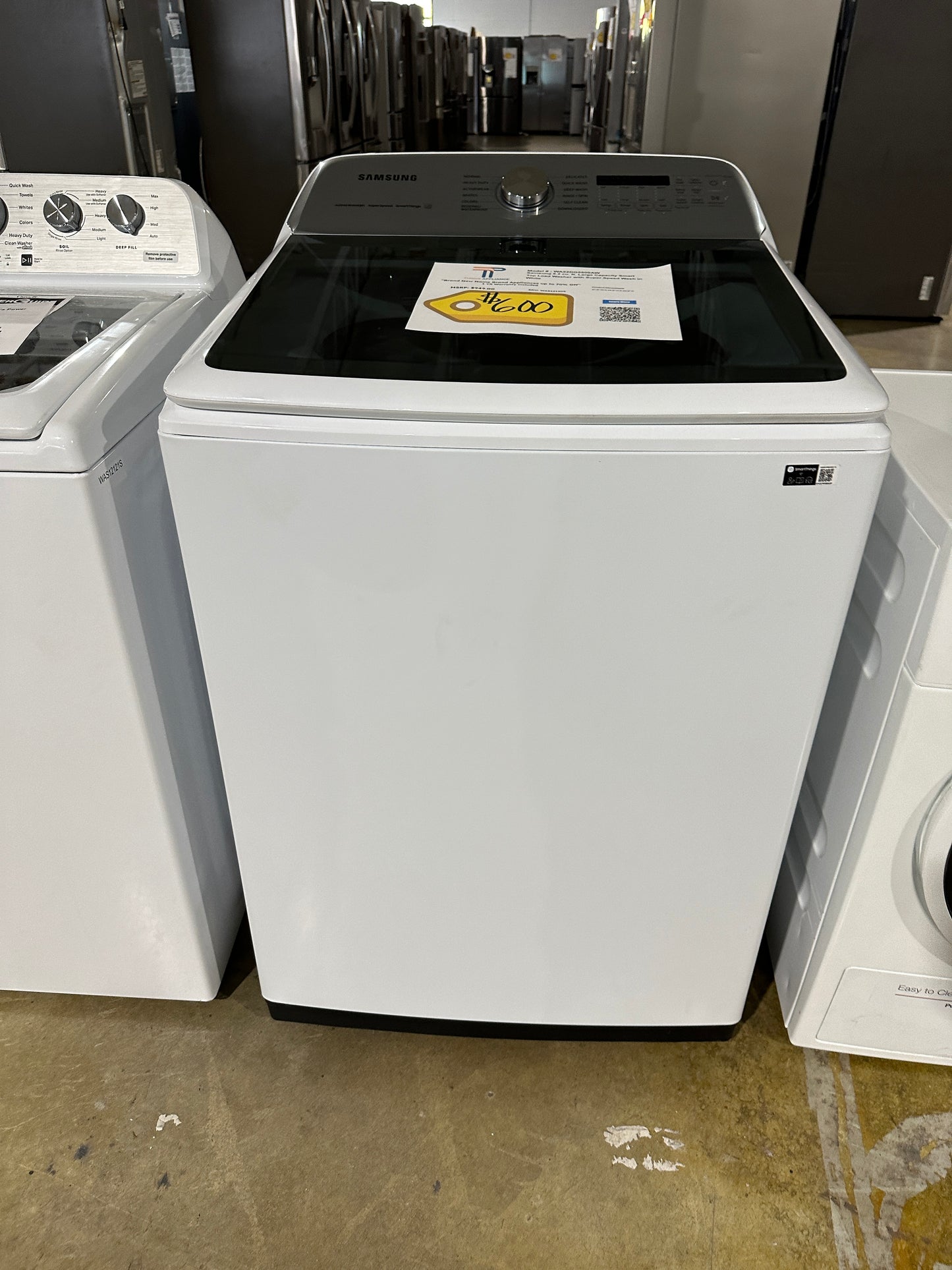 Smart Top Load Washer with Super Speed Wash - White MODEL: WA52DG5500AW WAS12120S
