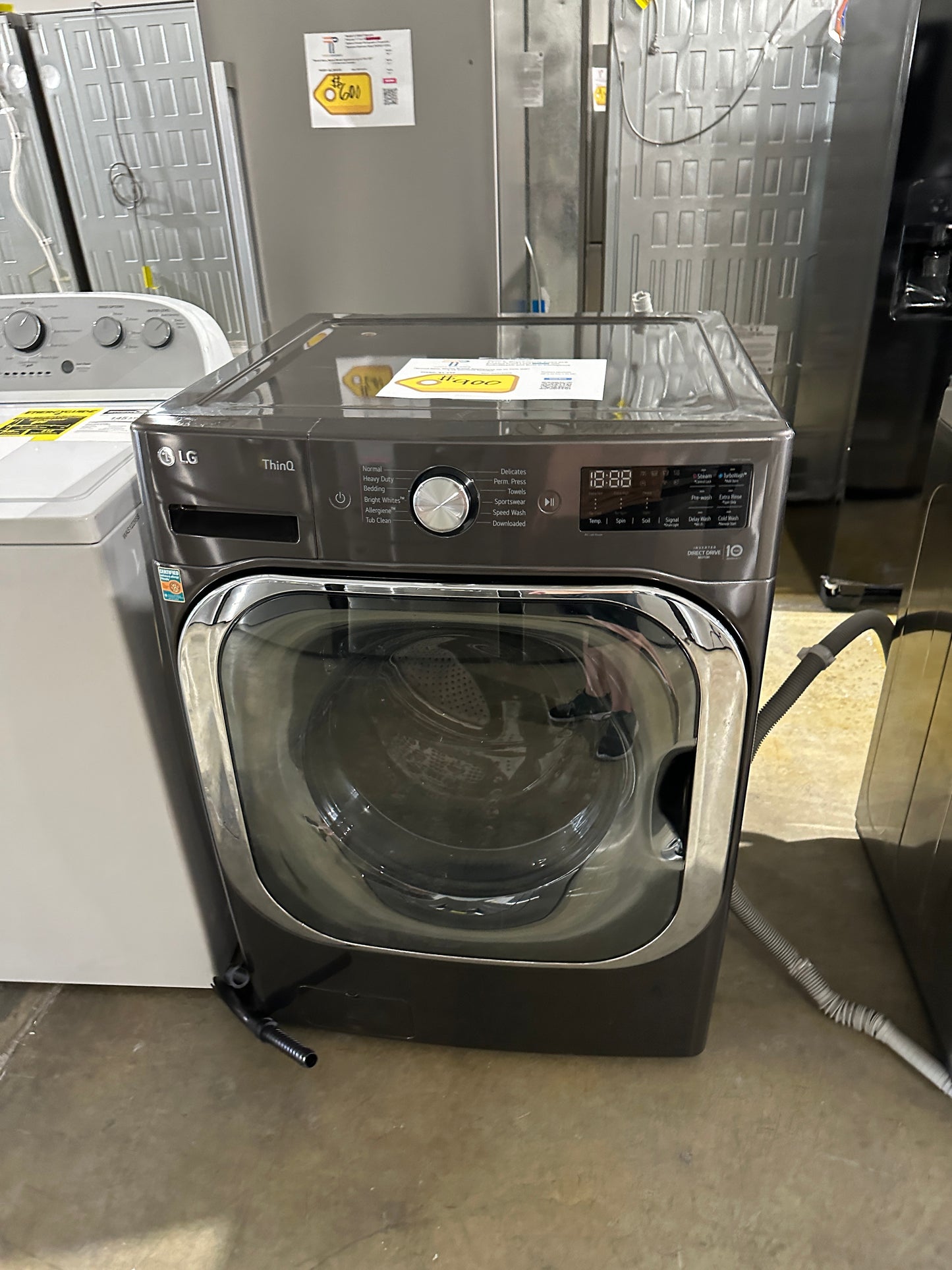 GREAT NEW LG STACKABLE SMART FRONT LOAD WASHER MODEL: WM8900HBA WAS12296S