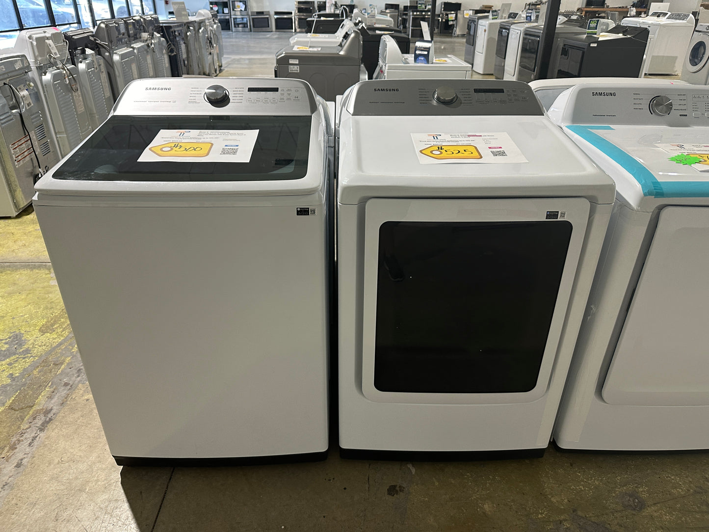 GREAT NEW SAMSUNG TOP LOAD WASHER ELECTRIC DRYER WAS12341S DRY12028S