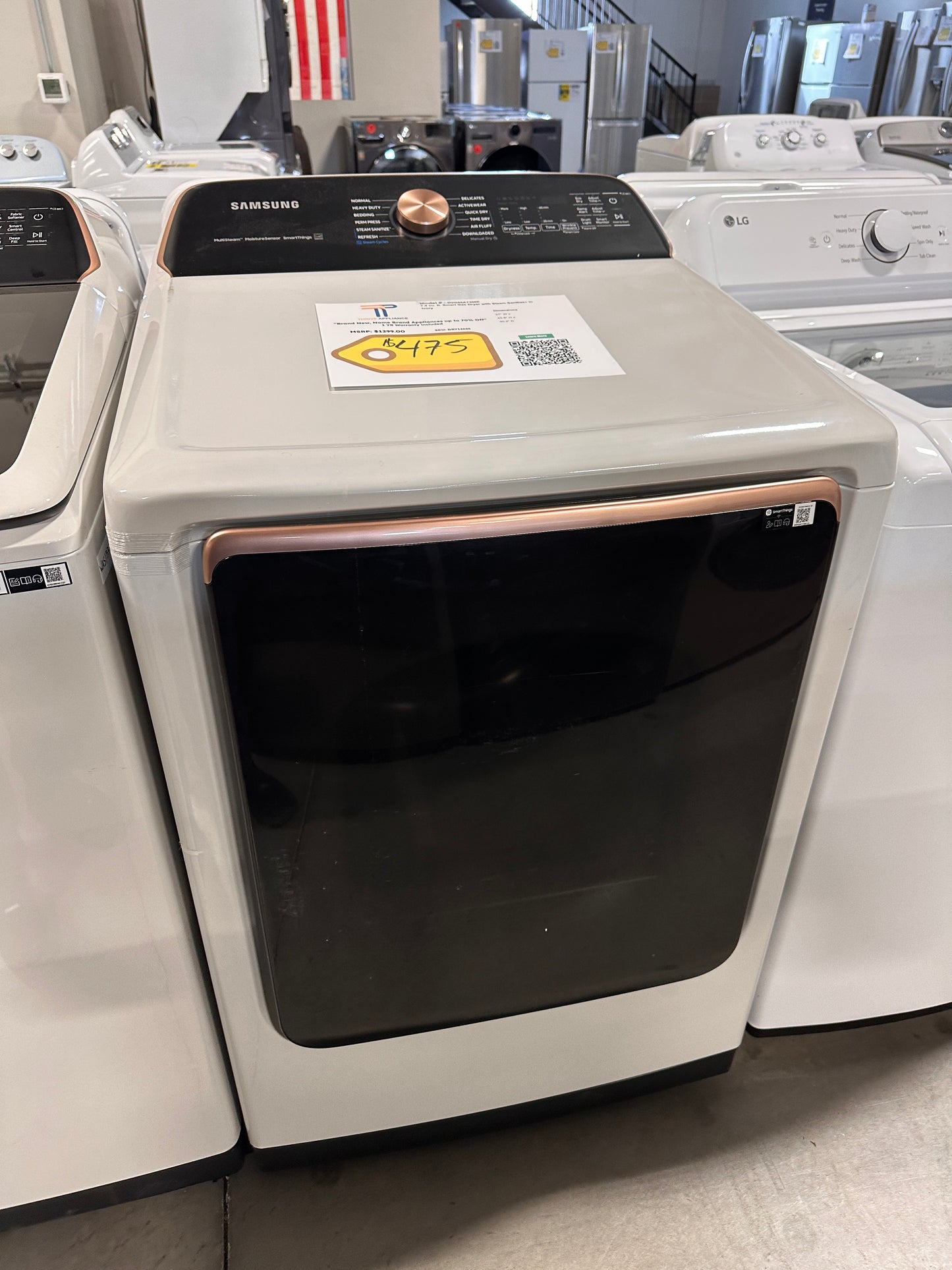 ON SALE SMART GAS DRYER with STEAM SANITIZE+ MODEL: DVG55A7300E DRY12626