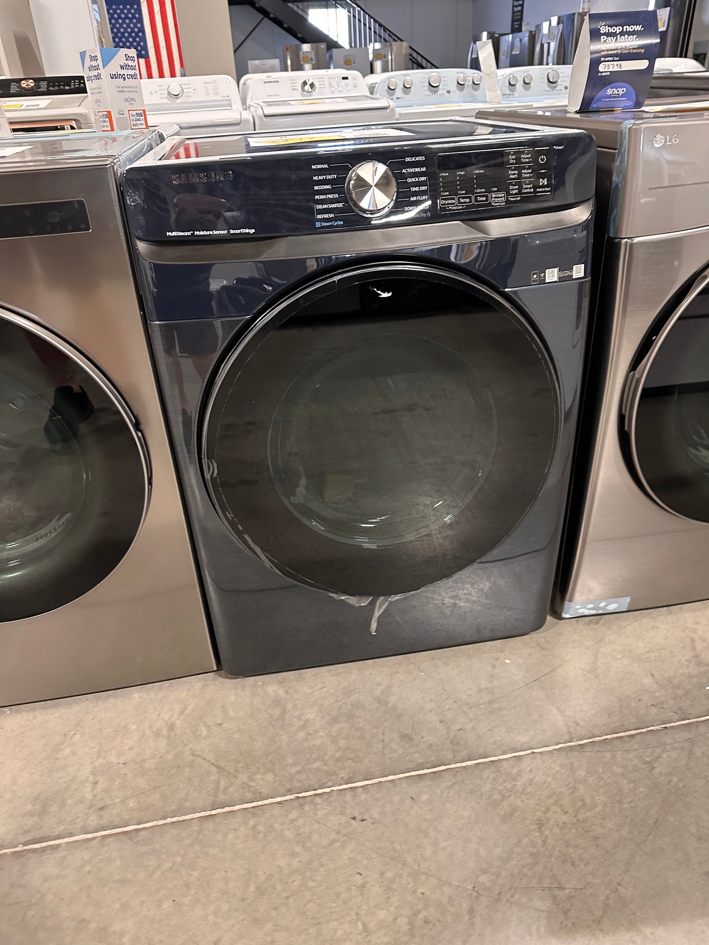 NEW SAMSUNG SMART ELECTRIC DRYER MODEL: DVE45B6300D/A3 DRY12528