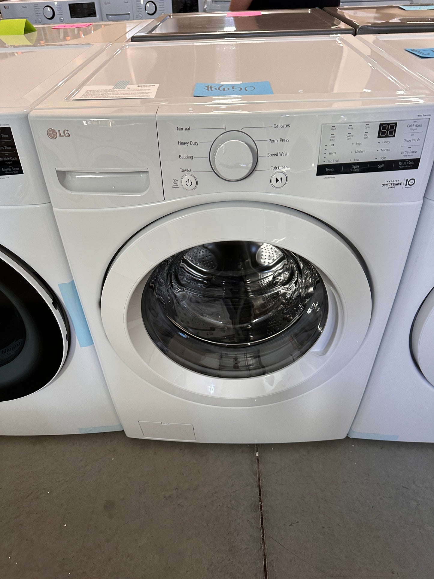 NEW LG MODEL WM3400CW STACKABLE WASHING MACHINE - WAS12727