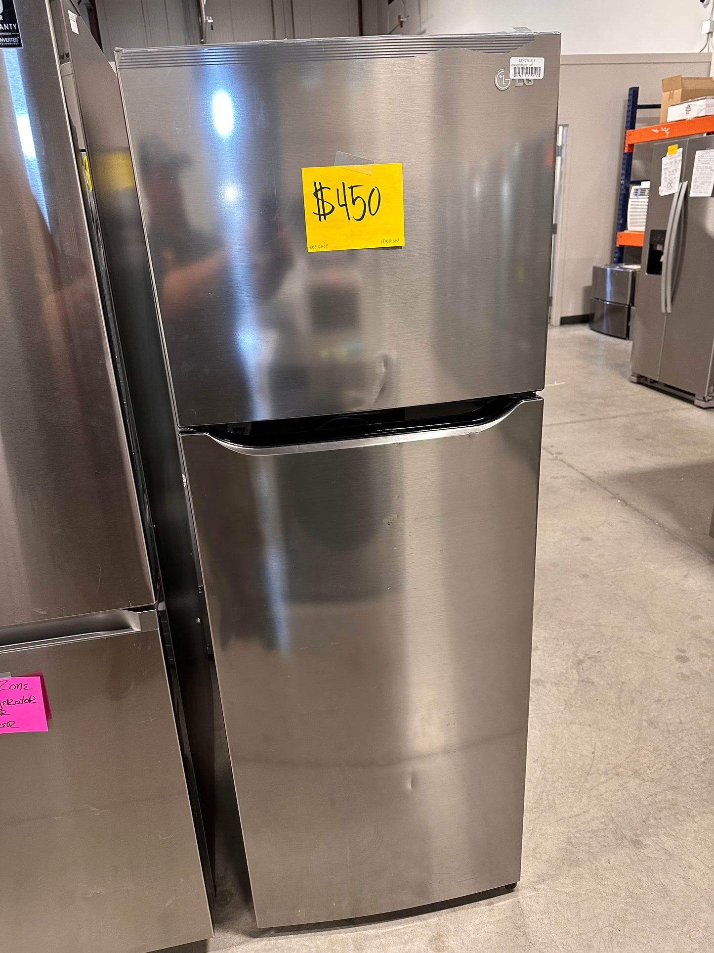 11.1 CU FT TOP-FREEZER REFRIGERATOR in PLATINUM SILVER - REF12609
