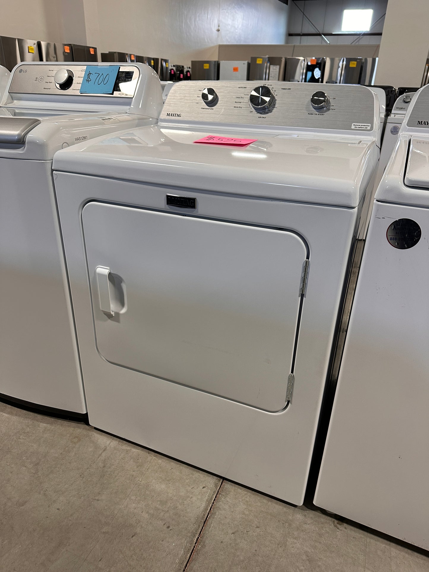 NEW MAYTAG ELECTRIC DRYER with WRINKLE PREVENT - DRY12265 MED4500MW