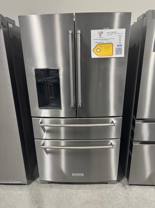 KitchenAid 26.2 cu. ft. Standard Depth French Door Refrigerator in Fingerprint Resistant Stainless Steel with Platinum Interior