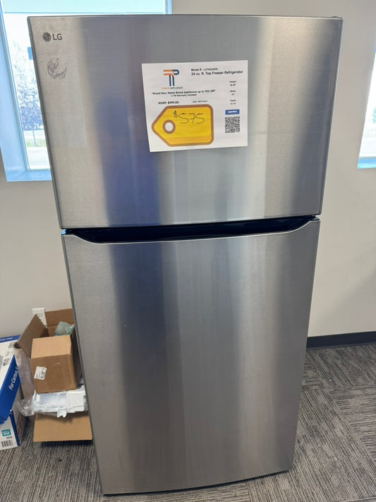 LG 24 cu. ft. Top Freezer Refrigerator Model: LHTNS2403S SKU: REF14019