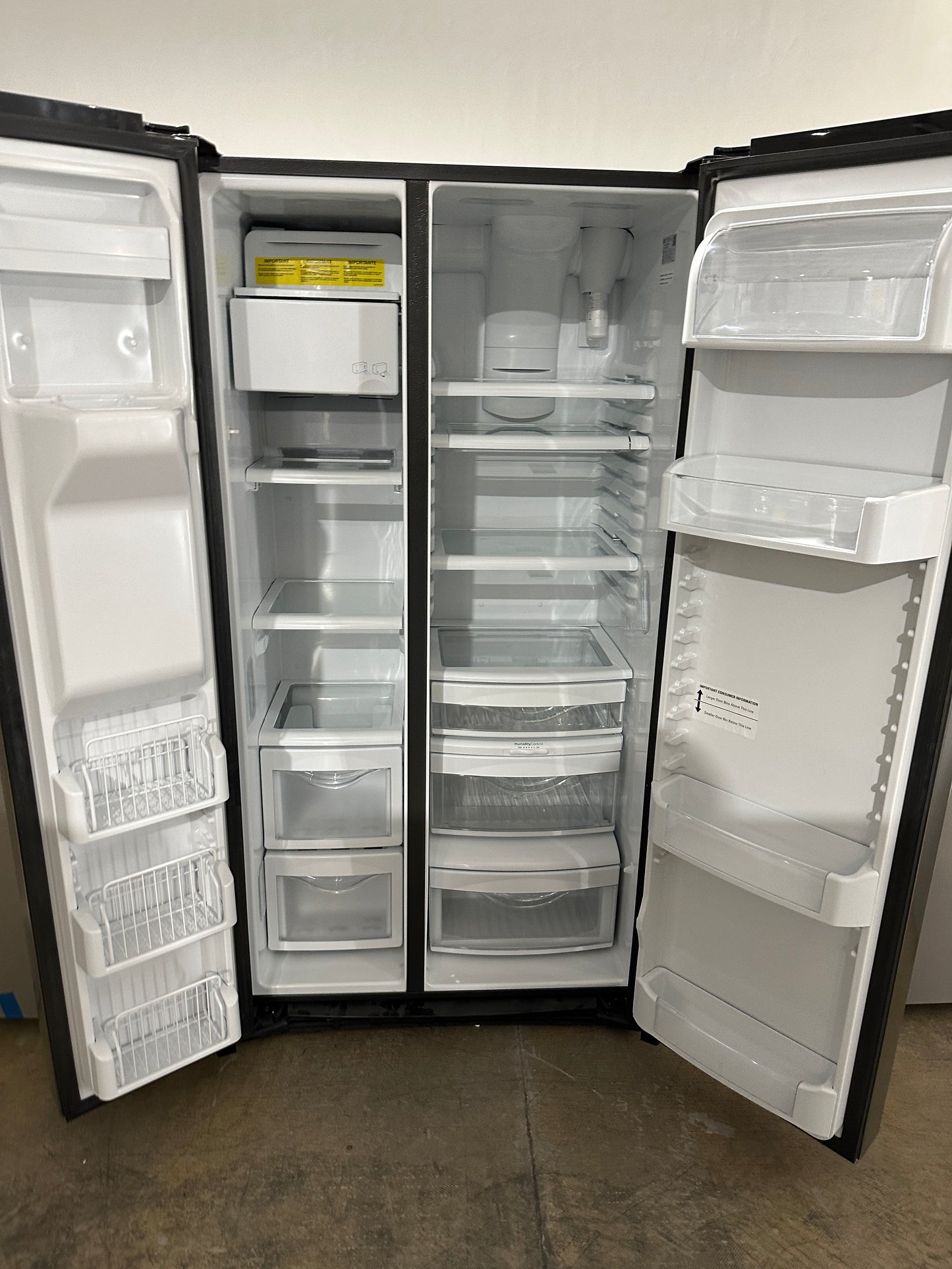 DISCOUNTED COUNTER DEPTH GE SIDE BY SIDE REFRIGERATOR - REF12014S PZS22MYKFS