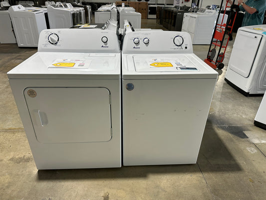 GREAT NEW AMANA TOP LOAD WASHER ELECTRIC DRYER LAUNDRY SET WAS10131RS DRY12015S