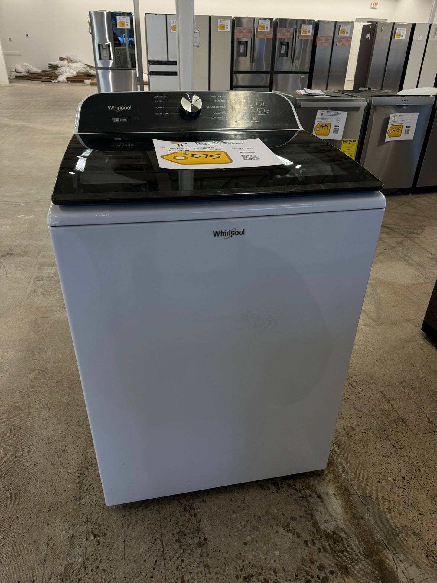 Smart Top Load Washer with Active WaterJet - White  MODEL: WA47CG3500AV  WAS10043R