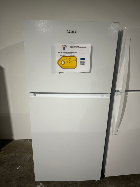 Midea 18.1-cu ft Top-Freezer Refrigerator Garage Ready ENERGY STAR MODEL: MRT18D3BWW REF13680S