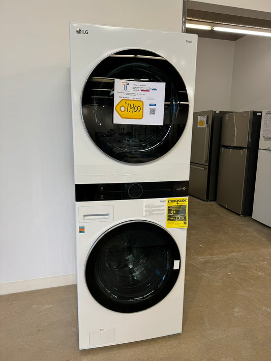 BRAND NEW LG ELECTRIC DRYER SMART WASHTOWER STACKED LAUNDRY SET MODEL: WKEX200HWA  WAS10038R