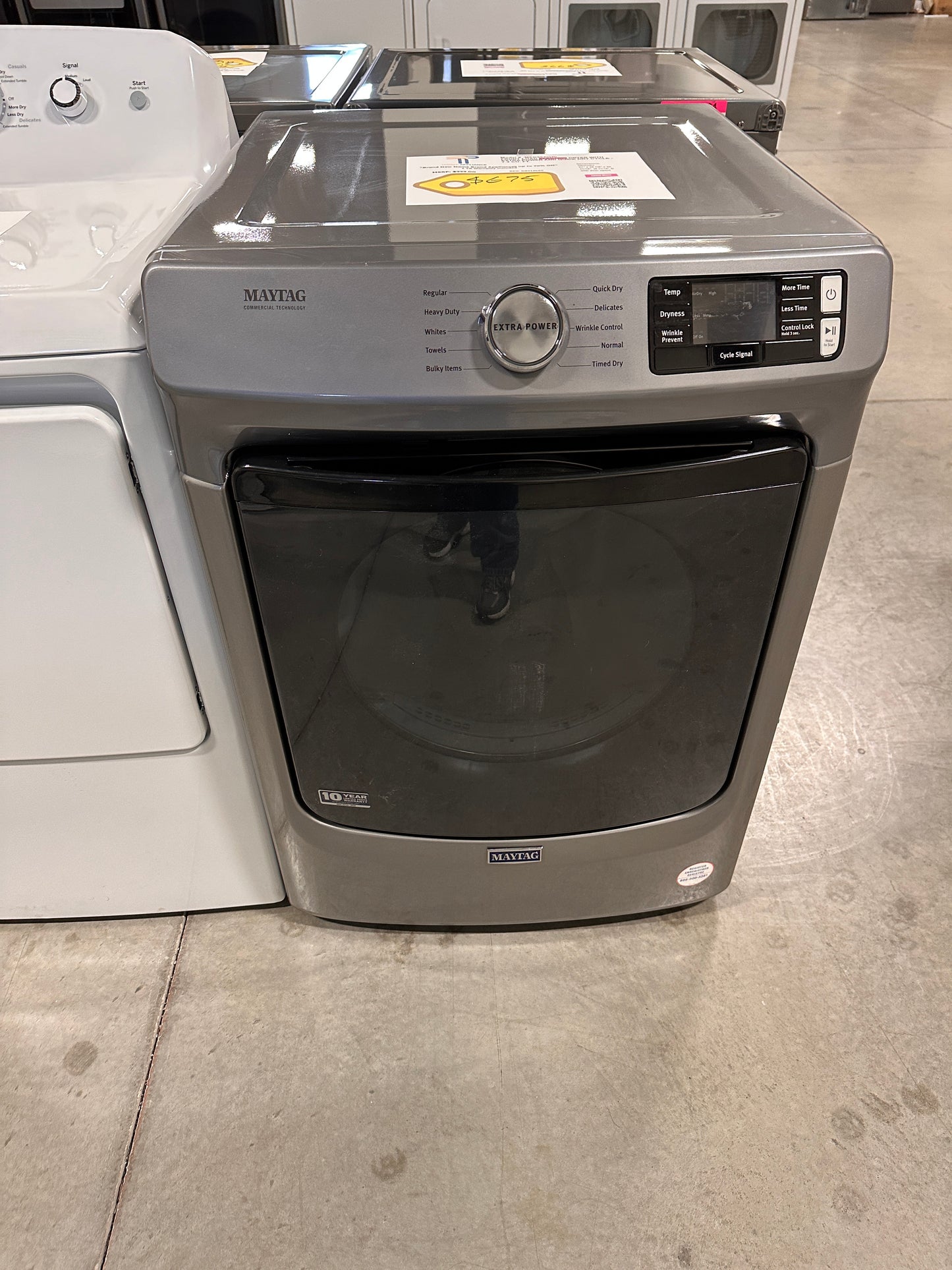 NEW MAYTAG ELECTRIC DRYER - STACKABLE - MODEL: MED5630HC DRY12640