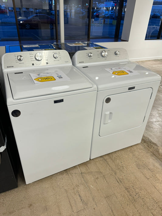 GORGEOUS NEW MAYTAG TOP LOAD WASHER ELECTRIC DRYER LAUNDRY SET - WAS10018R DRY10031R