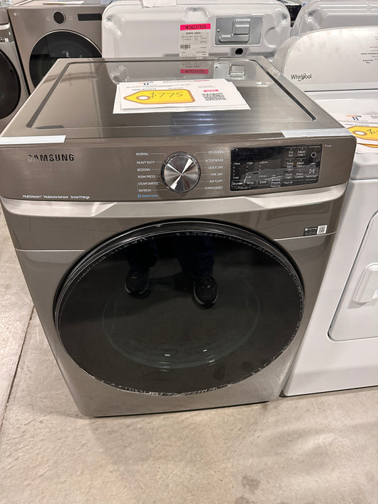 STACKABLE SMART SAMSUNG ELECTRIC DRYER MODEL: DVE45B6300P DRY12657