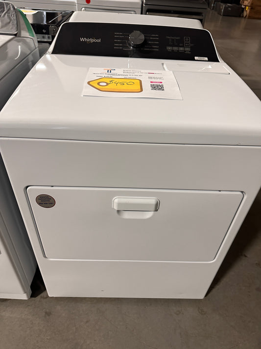 BRAND NEW WHIRLPOOL ELECTRIC DRYER WITH MOISTURE SENSING MODEL: WED5010LW DRY12643