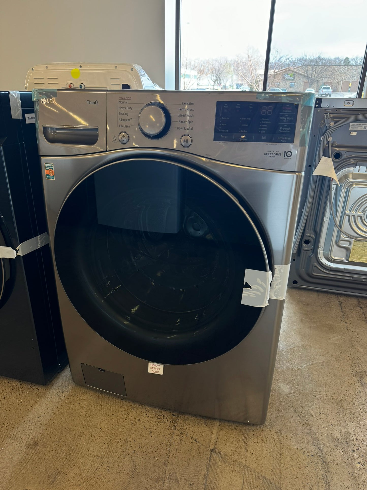 STACKABLE SMART FRONT LOAD WASHER with STEAM MODEL: WM3600HVA WAS10056R