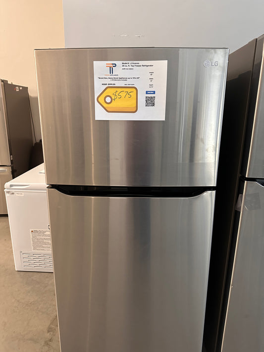 BRAND NEW TOP FREEZER REFRIGERATOR with LED LIGHTING MODEL: LTCS20030S REF13309