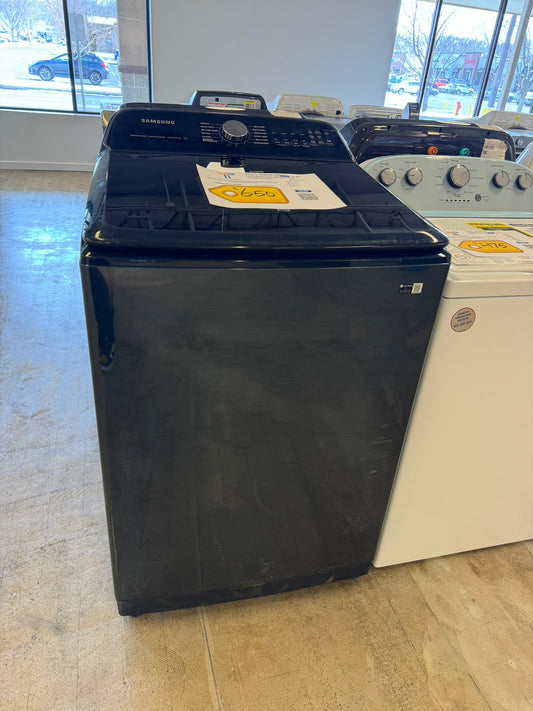 BEAUTIFUL BRUSHED NAVY TOP LOAD SAMSUNG WASHER MODEL: WA54CG7150AD WAS10080R