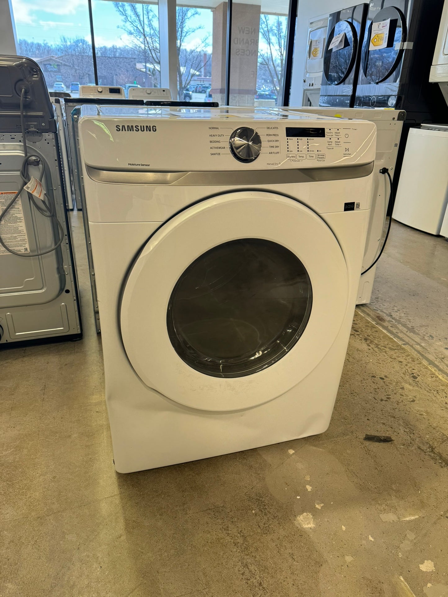 NEW STACKABLE SAMSUNG GAS DRYER MODEL: DVG45T6000W/A3 DRY10003R