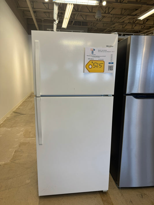 GREAT NEW WHIRLPOOL TOP FREEZER REFRIGERATOR MODEL: WRT318FZDW REF10084R