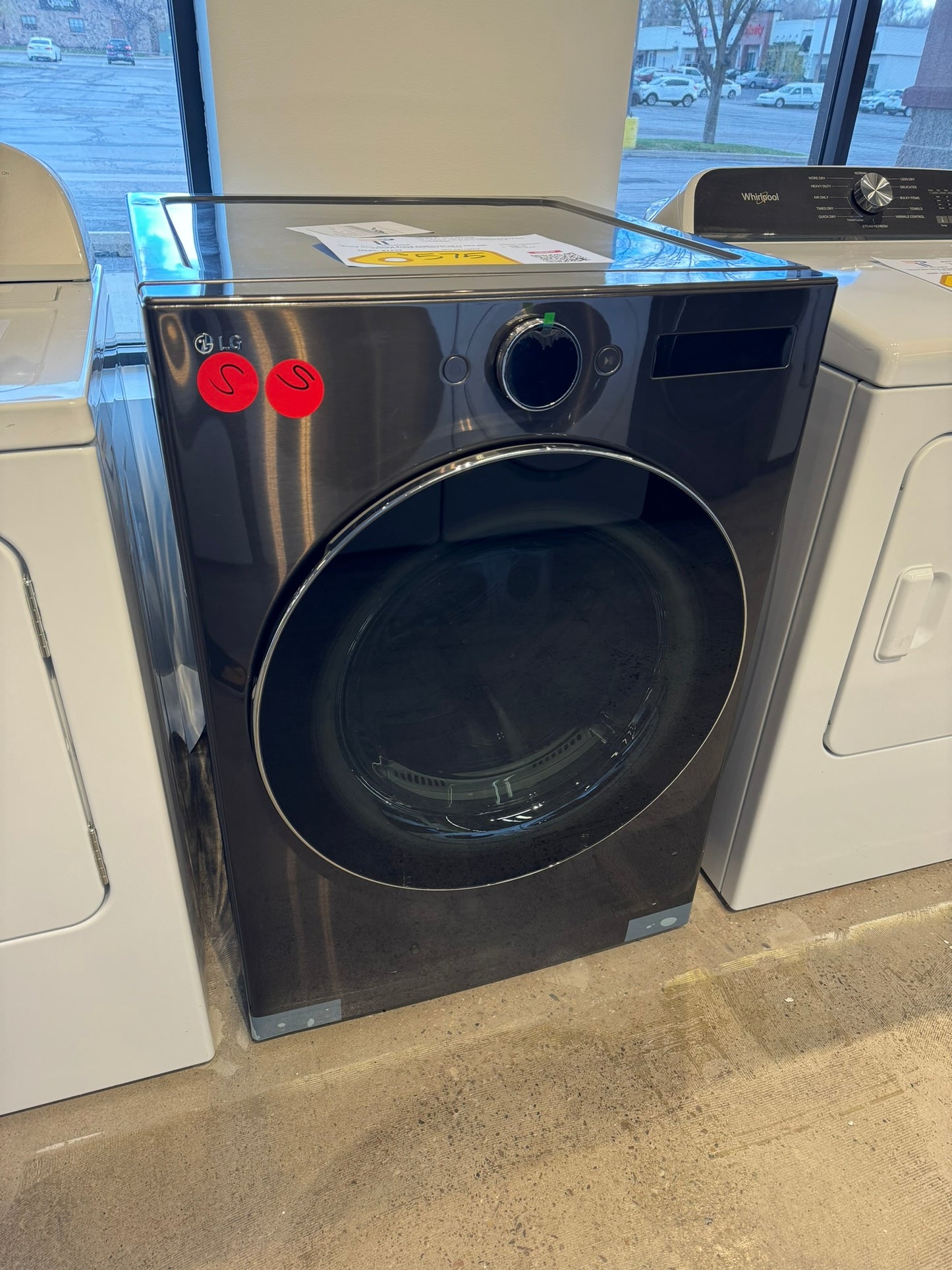 STACKABLE SMART ELECTRIC DRYER with TURBOSTEAM MODEL: DLEX6700B DRY10077R