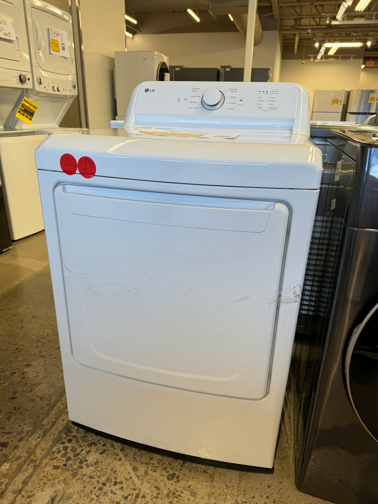 BEAUTIFUL NEW LG SMART ELECTRIC DRYER MODEL: DLE6100W DRY10076R