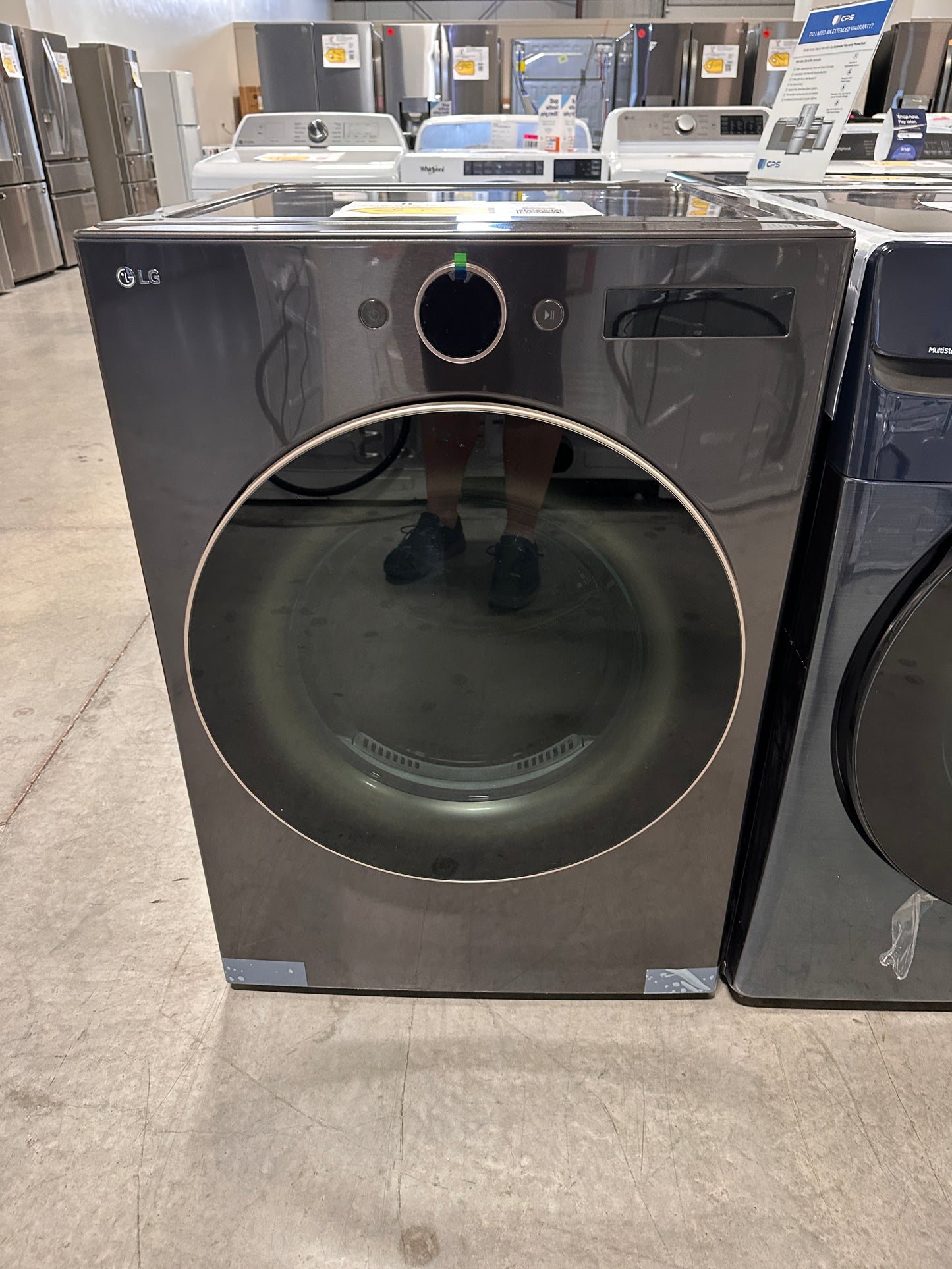 BEAUTIFUL BLACK STEEL ELECTRIC DRYER MODEL: DLEX6500B DRY12666