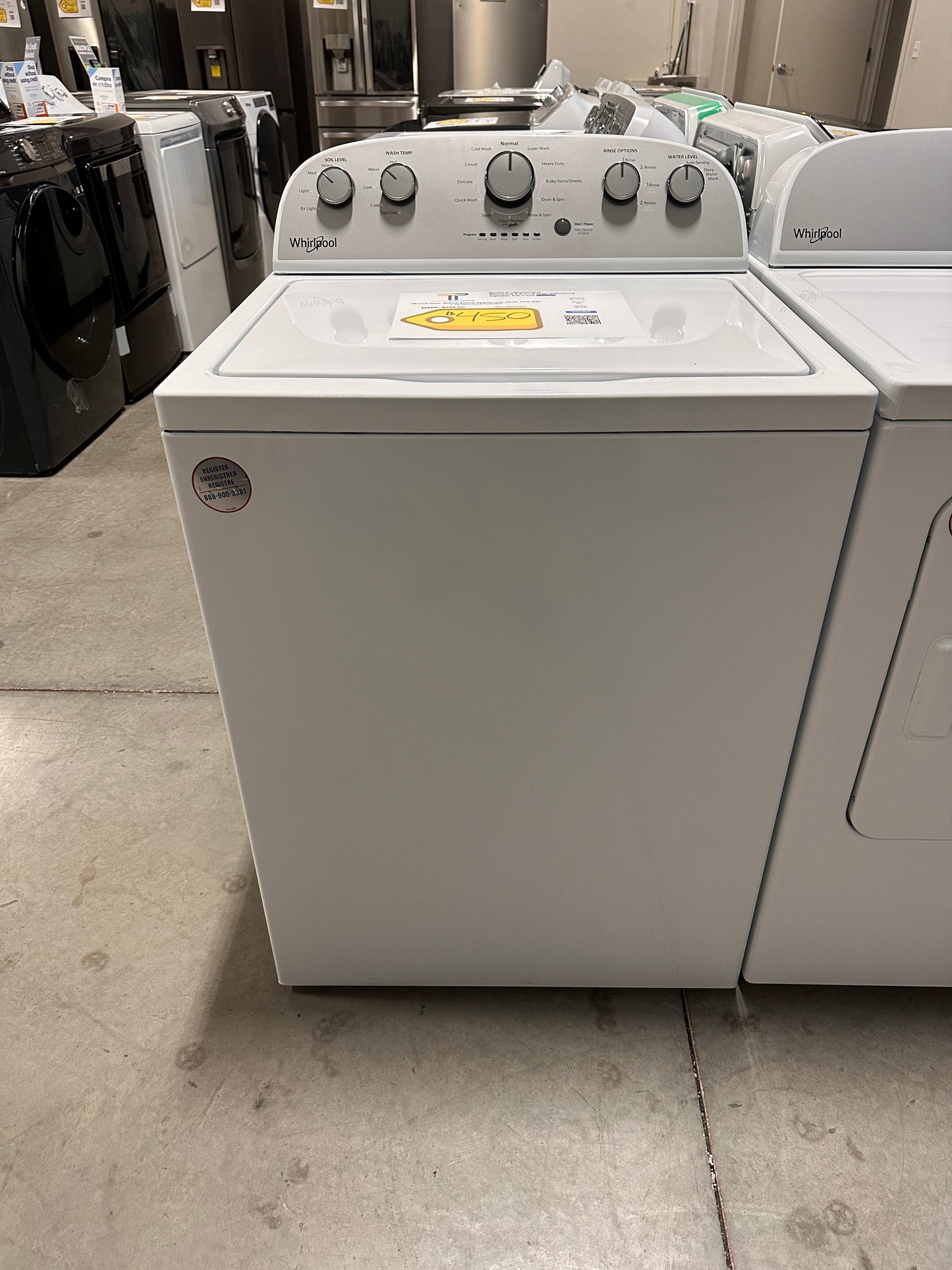 GREAT NEW WHIRLPOOL TOP LOAD WASHER MODEL: WTW4816FW WAS13376