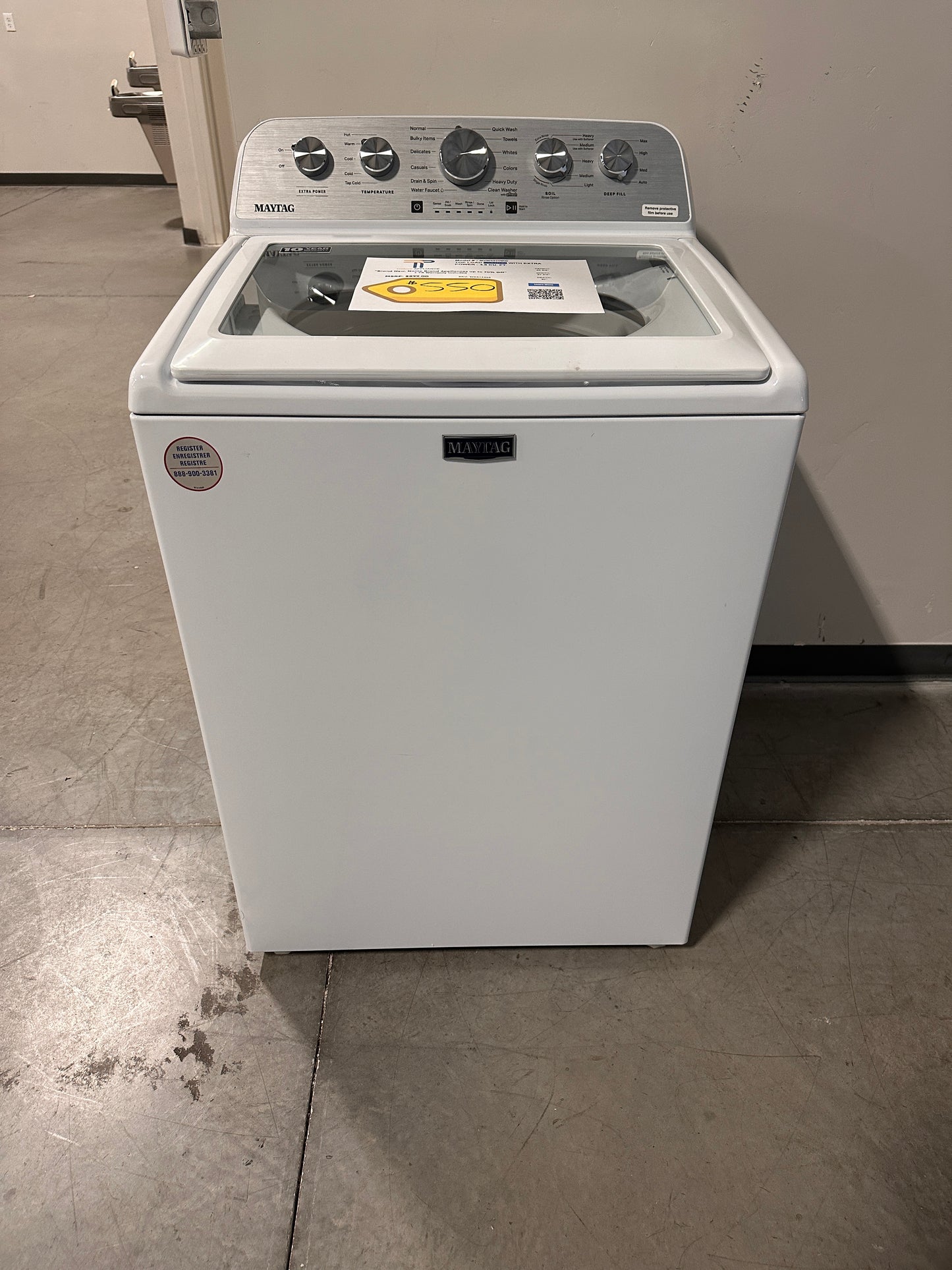 GREAT NEW MAYTAG TOP LOAD WASHER MODEL: MVW5430MW WAS13365