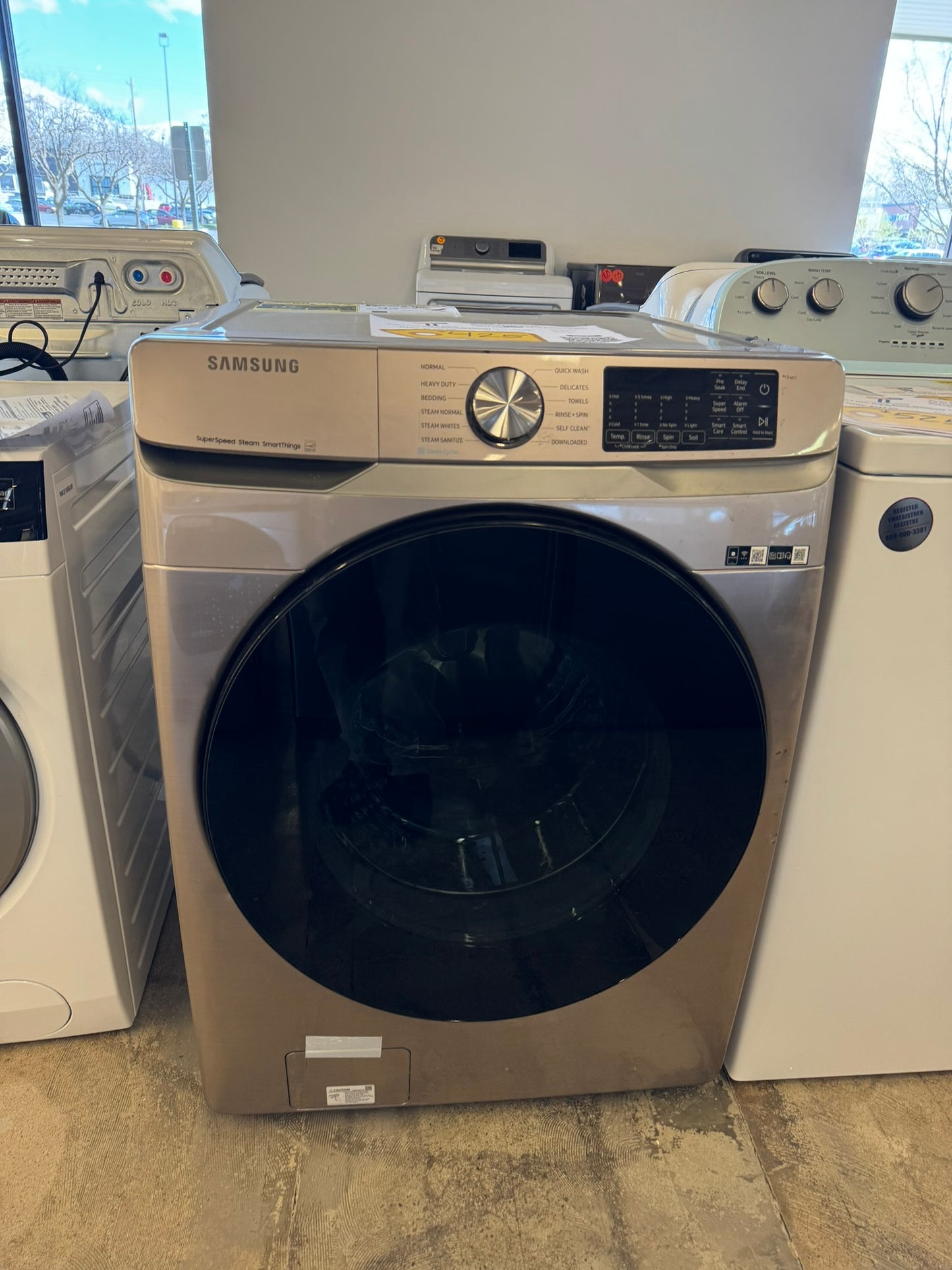 BRAND NEW SAMSUNG STACKABLE SMART WASHING MACHINE MODEL: WF45B6300AC WAS10088R