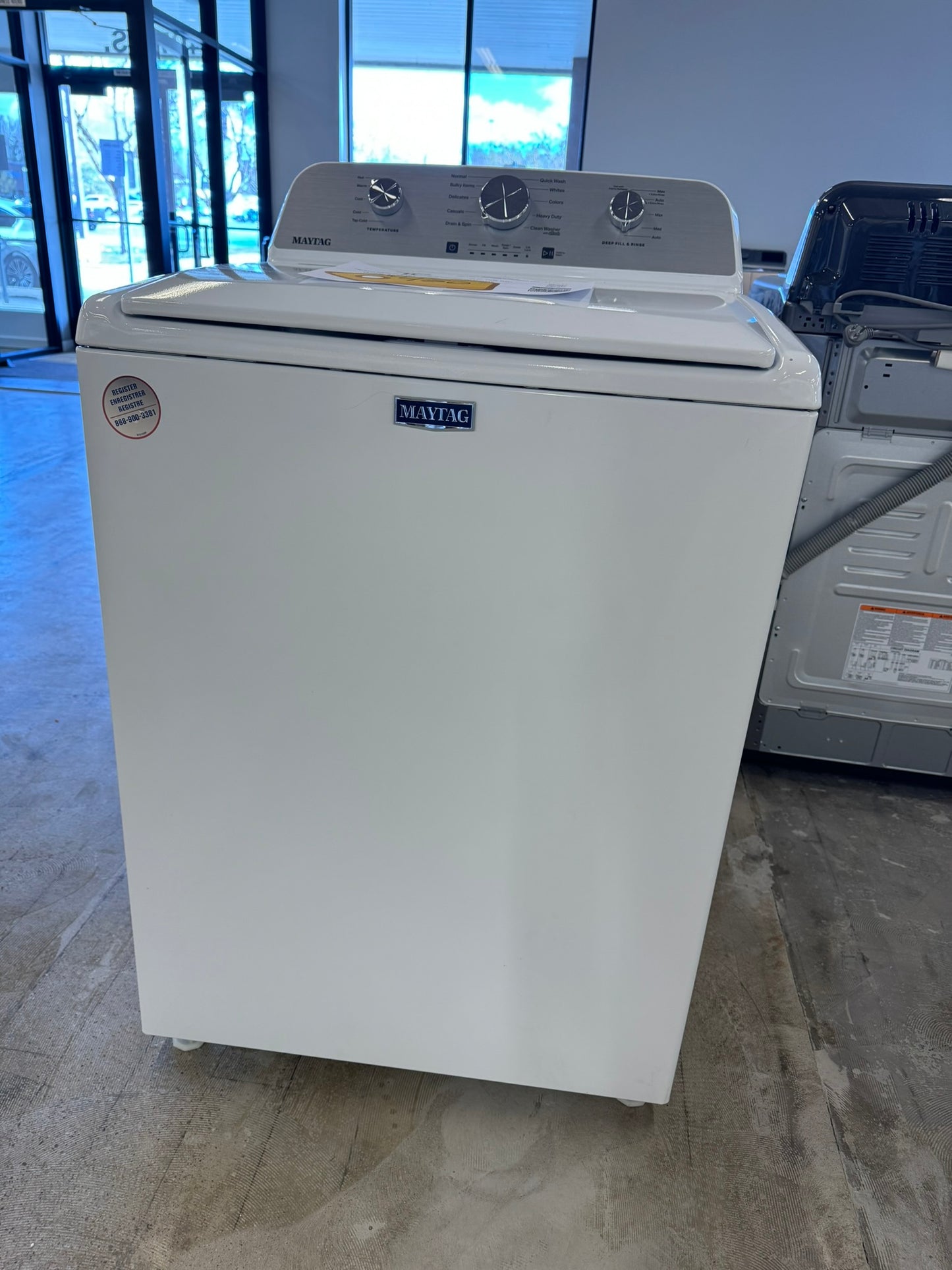 NEW TOP LOAD WASHER WITH DEEP FILL MODEL: MVW4505MW WAS10101R