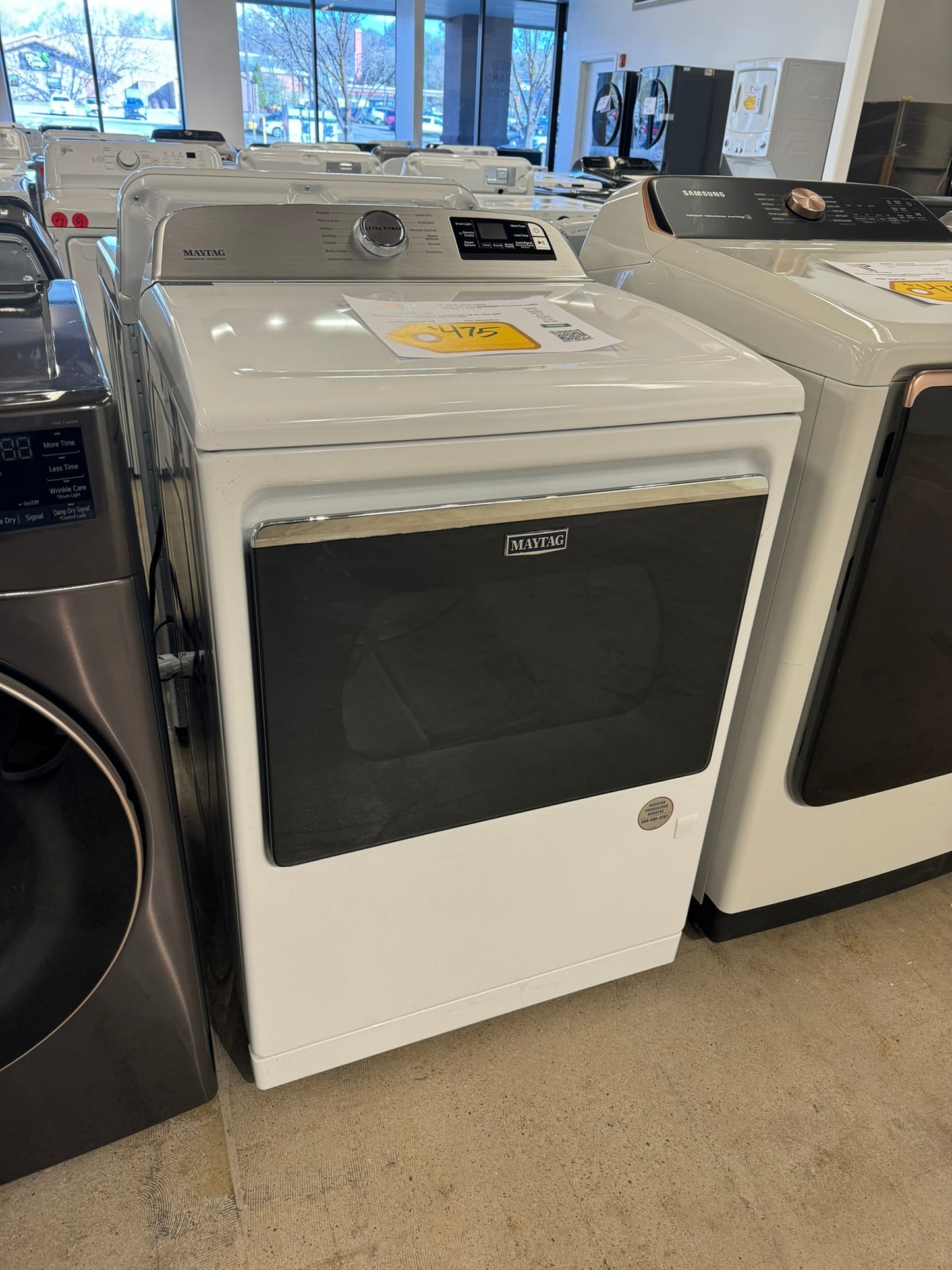 GREAT NEW GAS DRYER MAYTAG DRYER MODEL: MGD7230HW DRY10107R