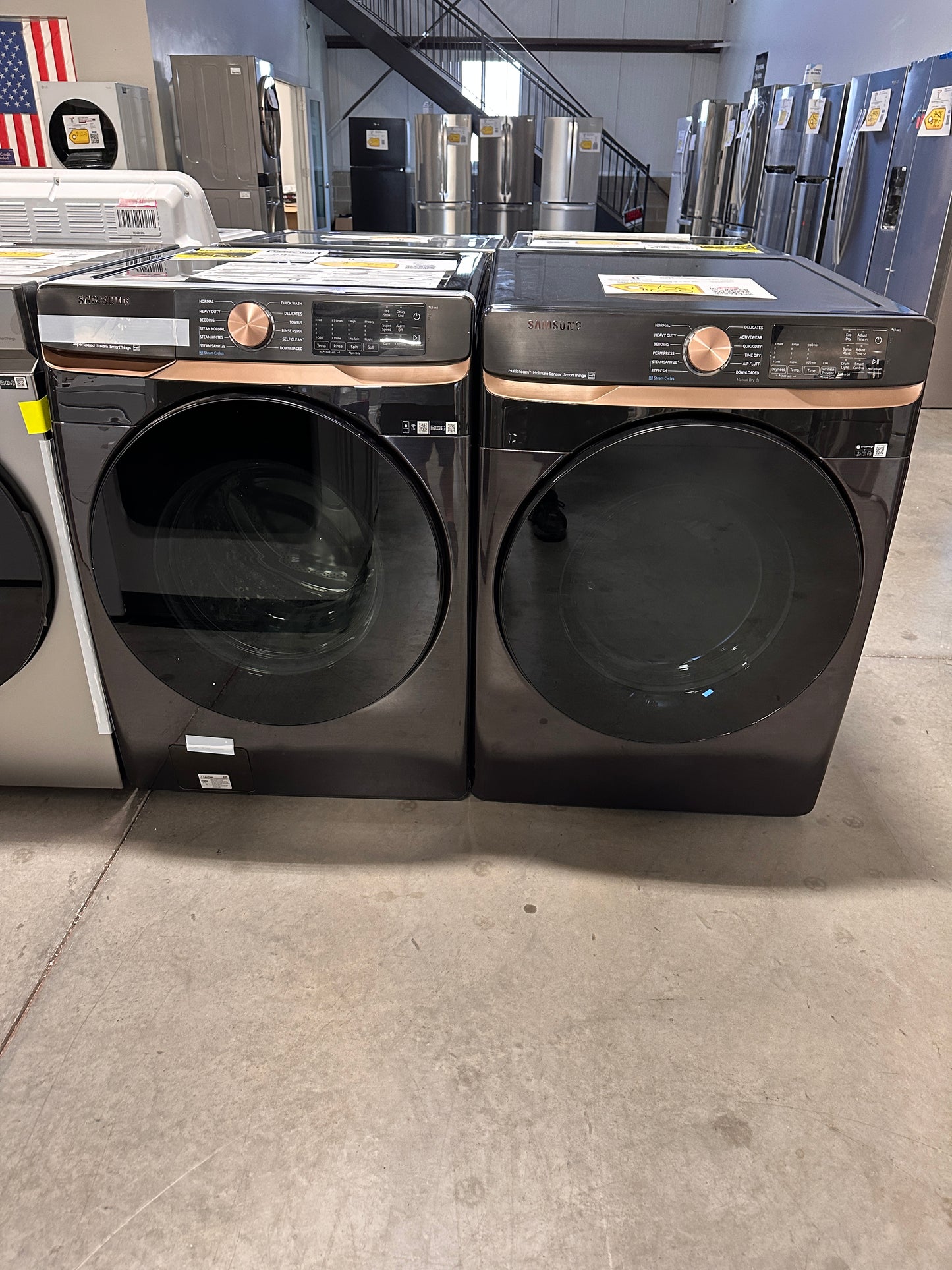 GORGEOUS BRAND NEW SAMSUNG WASHER DRYER LAUNDRY SET WAS13394 DRY12658