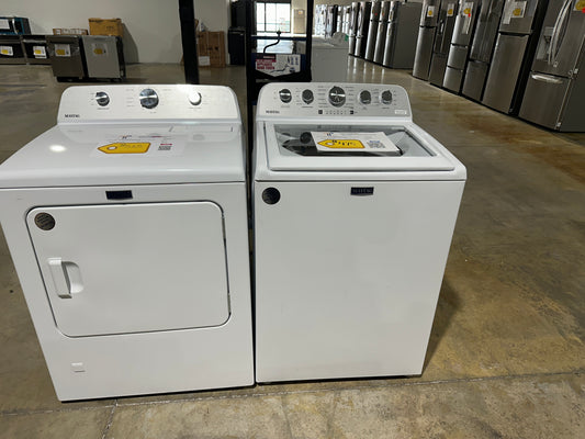 GORGEOUS NEW MAYTAG LAUNDRY SET - TOP LOAD WASHER - ELECTRIC DRYER - WAS12392S DRY12177S