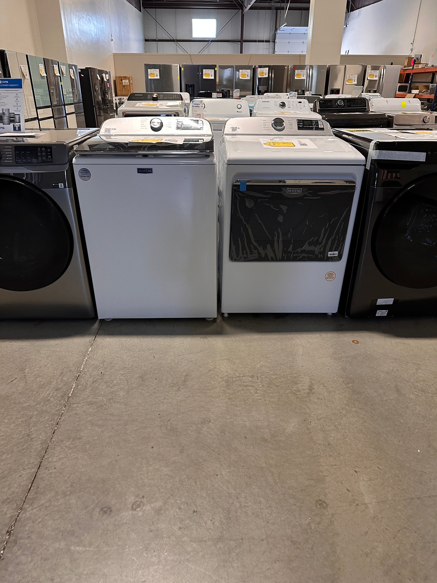 BEAUTIFUL BRAND NEW MAYTAG TOP LOAD WASHER ELECTRIC DRYER LAUNDRY SET WAS13368 DRY12649