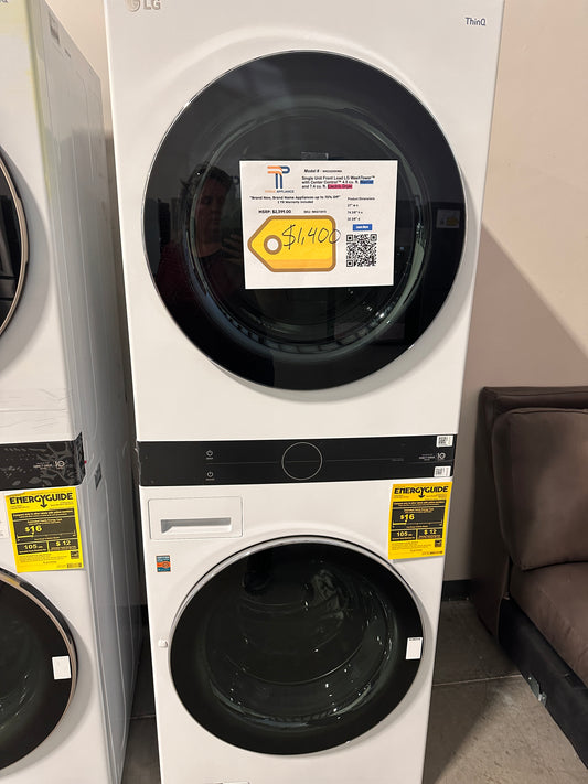 GREAT NEW LG STACKED LAUNDRY CENTER MODEL: WKEX200HWA WAS13415