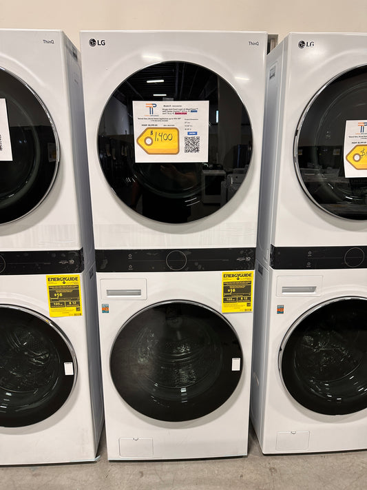 GORGEOUS BRAND NEW LG STACKED LAUNDRY SET WASHTOWER MODEL: WKEX200HWA WAS13434