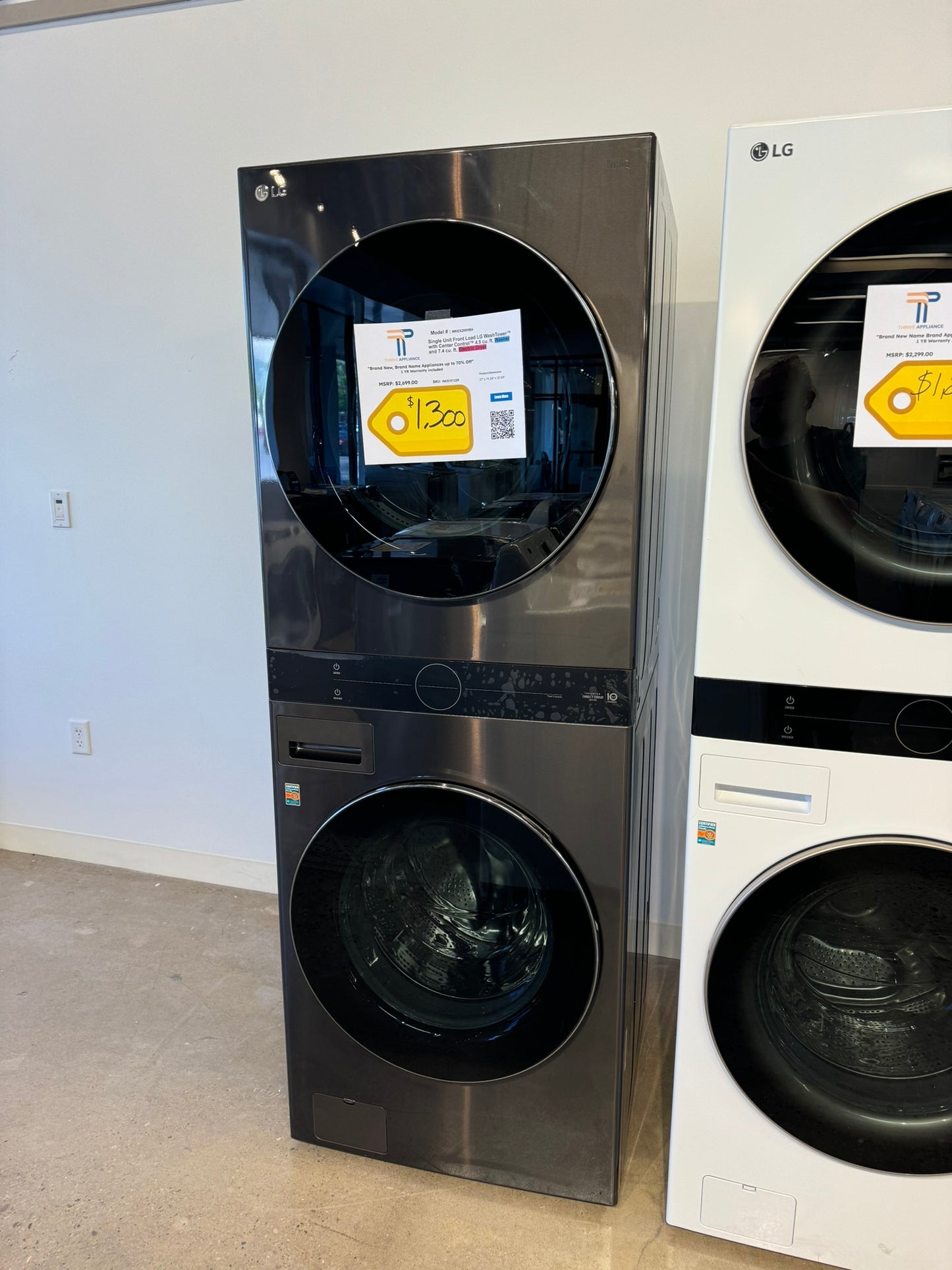 GREAT NEW ELECTRIC DRYER WASHTOWER MODEL: WKEX200HBA WAS10122R