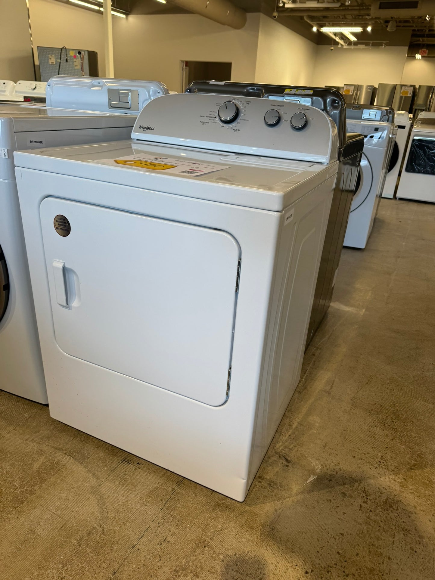 WHIRLPOOL ELECTRIC DRYER BRAND NEW MODEL: WED4815EW DRY10126R