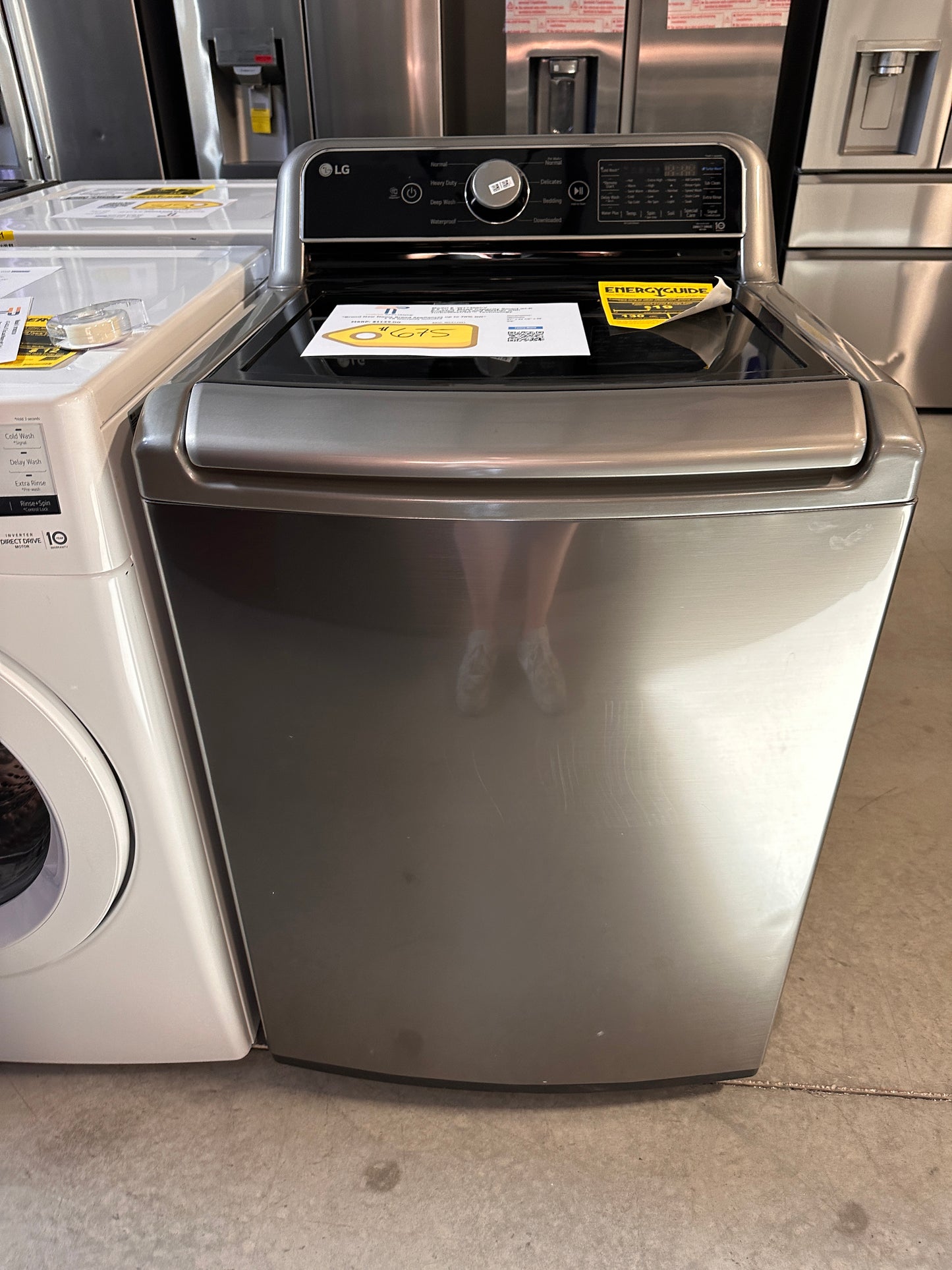 GREAT NEW LG TURBOWASH TOP LOAD WASHER MODEL: WT7400CV WAS13451