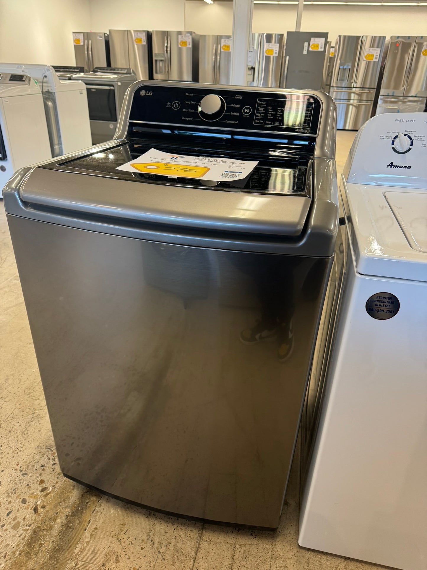 GORGEOUS NEW LG SMART TOP LOAD WASHER MODEL: WT7400CV WAS10130R