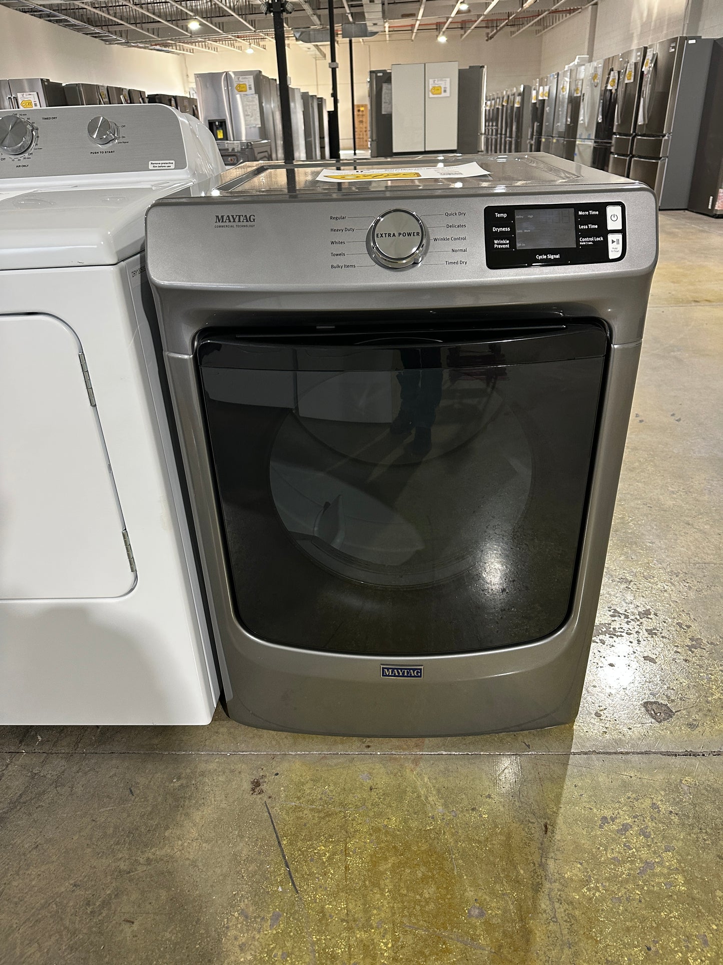 GREAT NEW Maytag Front Load Electric Dryer MODEL: MED5630HC DRY13053S