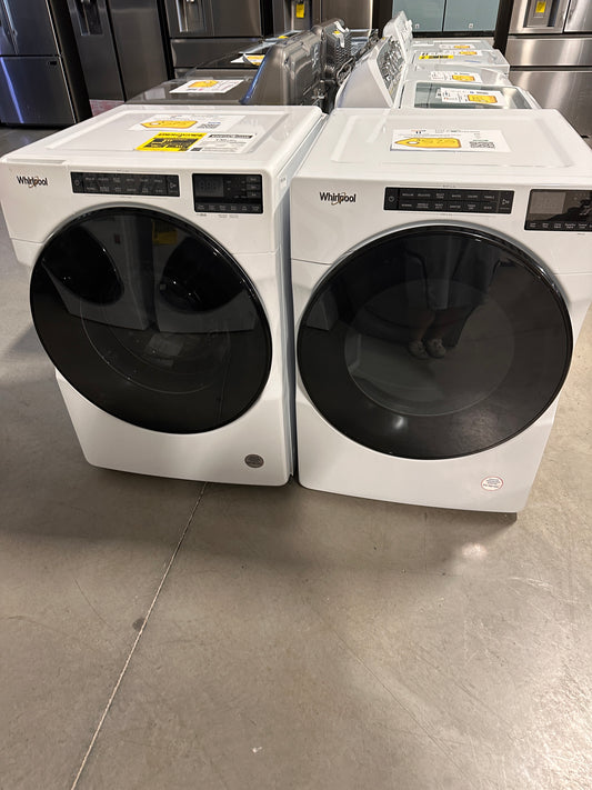 GREAT NEW WHIRLPOOL STACKABLE LAUNDRY SET with GAS DRYER WAS13464 DRY12672