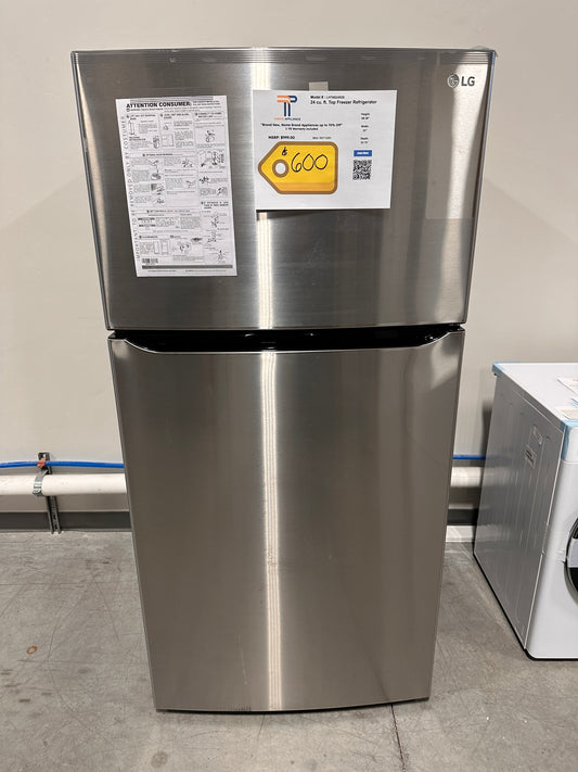 NEW TOP FREEZER REFRIGERATOR WITH INTERNAL WATER DISPENSER MODEL: LHTNS2403S REF13391